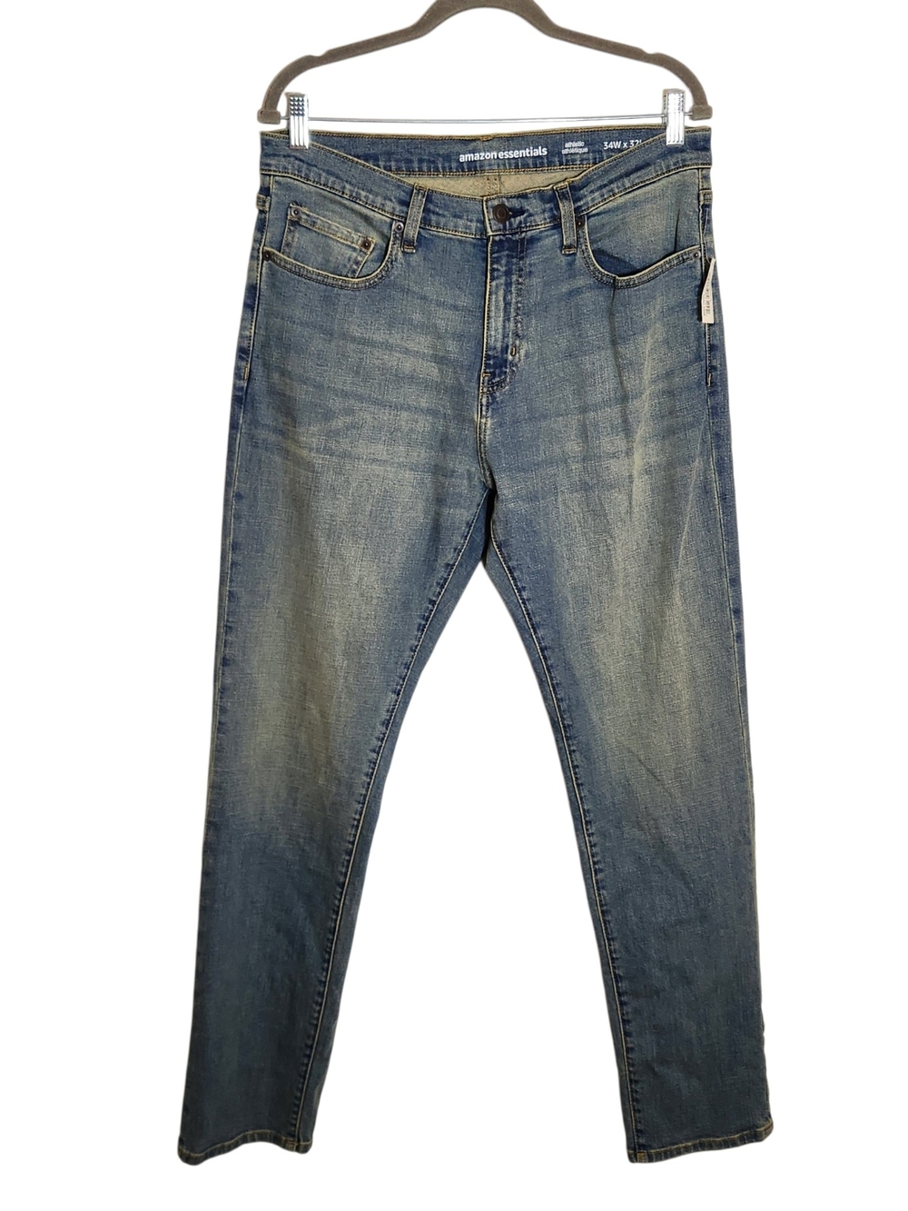Amazon Essentials Mud Wash Athletic Fit Jeans Size 34x32 NWT
